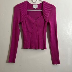 Hot pink long sleeve shirt
